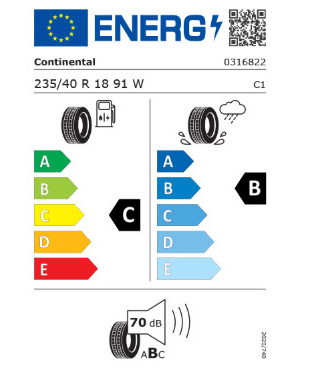 Etichetă europeană a pneului